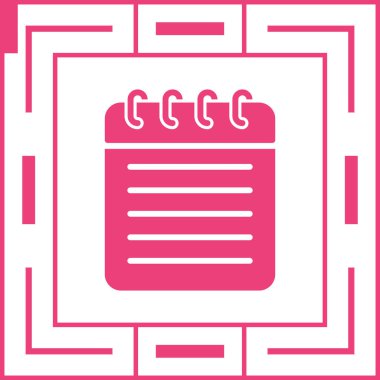 Takvim sayfası modern simgesinin vektör illüstrasyonu