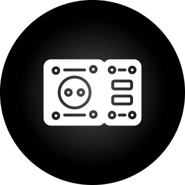 Kamera simgesi, vektör illüstrasyonu