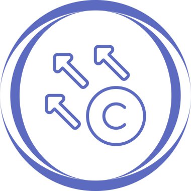 yön ok dairesel simgesi