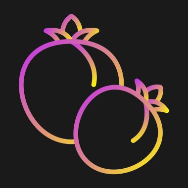 meyve simge vektör çizim