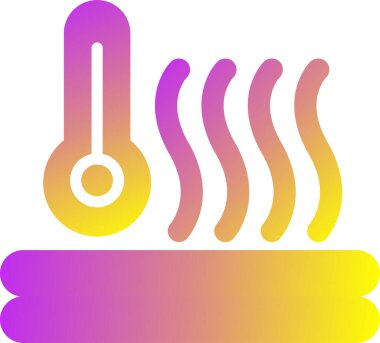 termometre simgesi, vektör illüstrasyonu