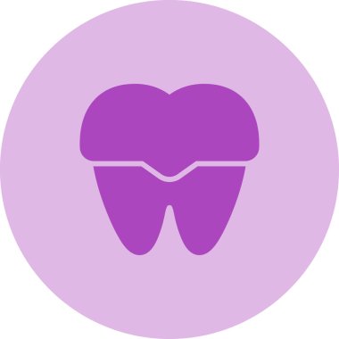 Bir dişin vektör çizimi