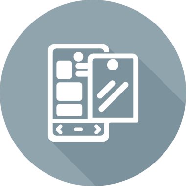 akıllı telefon simgesi vektör illüstrasyonu