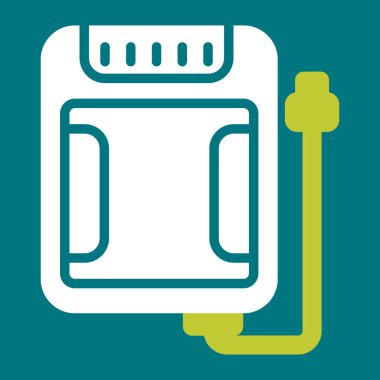 Pil. Web simgesi basit illüstrasyon