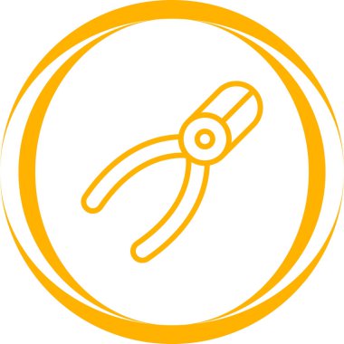 Kerpeten simgesi ana hat vektörü. sıcak hava