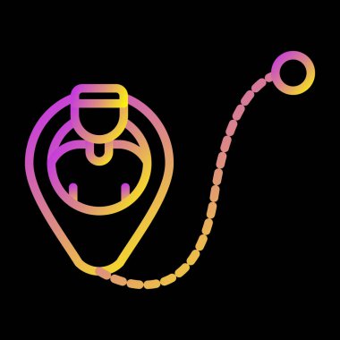 Bir kalbin vektör illüstrasyonu