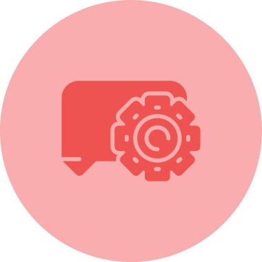 Teçhizat Web simgesi basit illüstrasyon