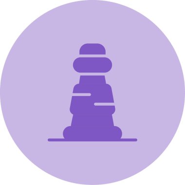 Bir piramit simgesinin vektör çizimi