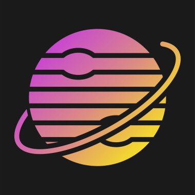 dalga ve dalgalarla soyut şekil vektör logo şablonu