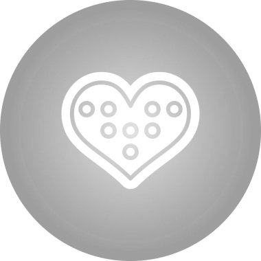 Kalp ikonu vektör illüstrasyonu