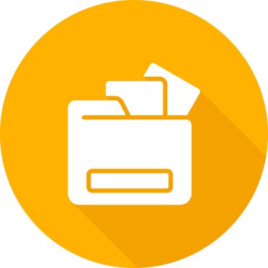 dosya dizini simgesi, vektör illüstrasyonu