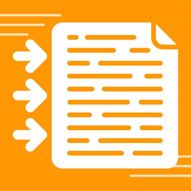 belge simgesi vektör illüstrasyonu