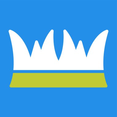 taç simgesi vektör illüstrasyonu