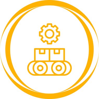 Modern b 'nin vektör çizimi vinç simgesinden yoksun