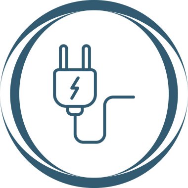 elektrik vektörü çift renkli yuvarlak simge. resim biçimi bir daire içinde düz simge sembolü, pürüzsüz mavi renkler, beyaz arkaplan.