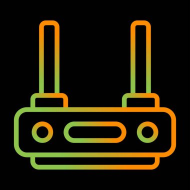 wifi router simgesi web basit illüstrasyonuName
