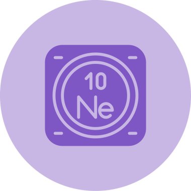 Kimyasal simge vektör çizimi