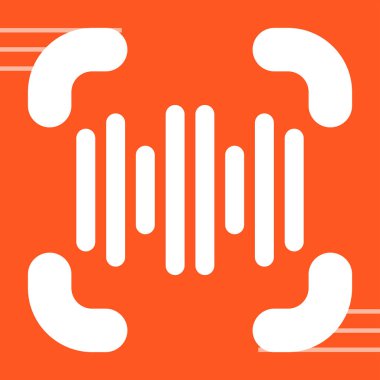 Beyaz arkaplanın vektör simgesi