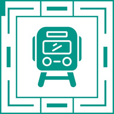 tren simgesi vektör illüstrasyonu