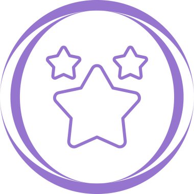 Yıldızlar. Web simgesi basit illüstrasyon