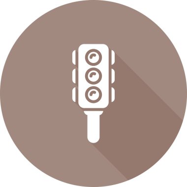 Modern b 'nin vektör çizimi mikrofon simgesinden yoksun