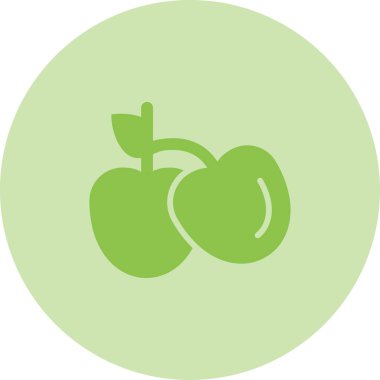 elma meyve ikonu vektör illüstrasyon tasarımı