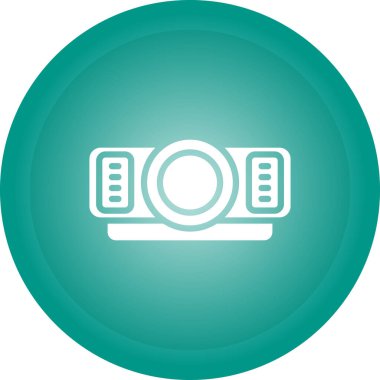 yeşil kamera simgesi. vektör illüstrasyonu