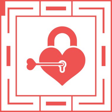 ikon vektör illüstrasyonunu kilitle