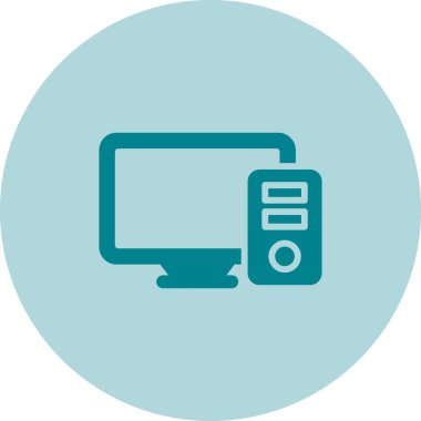 vektör lcd simgesi illüstrasyonu