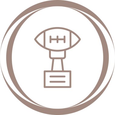 ragbi futbolu ince çizgi ikonu, spor konsepti, beyaz arka planda spor miğferi ve top, web konsept mobil için ana hatlı top ikonu ve