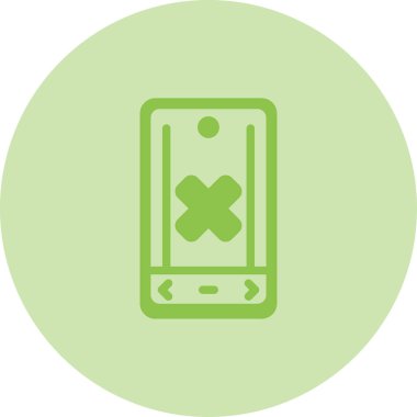 benzersiz cep telefonu vektör çizgisi simgesi