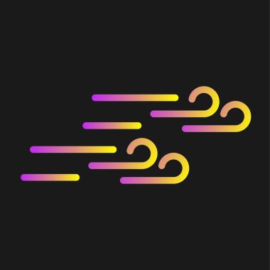 iki gradyan gradyan doğrusal vektör logo tasarımı