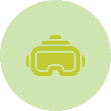 Sanal gerçeklik ikonu. vektör illüstrasyonu