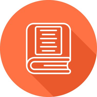 kitap simgesi, vektör illüstrasyonu