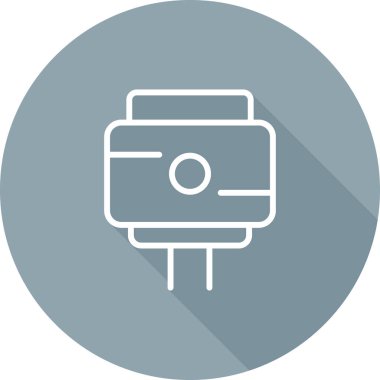 Kamera. Web simgesi basit illüstrasyon