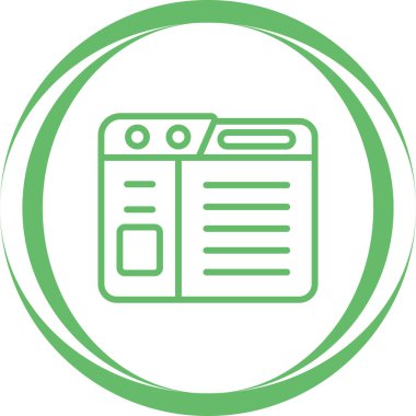 Belge simgesinin vektör illüstrasyonu