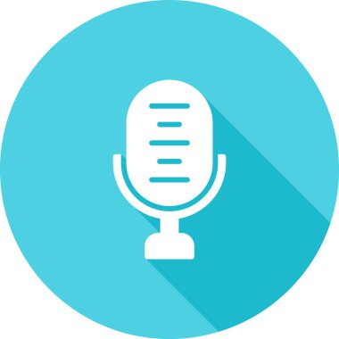 microphone icon web simple illustration