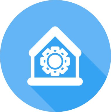 Ev. Web simgesi basit illüstrasyon