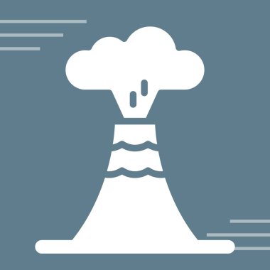 Nükleer patlama simgesi, vektör illüstrasyonu