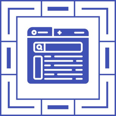 Web simgesi, vektör illüstrasyonu