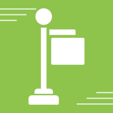 Tek izole edilmiş simgenin vektör illüstrasyonu