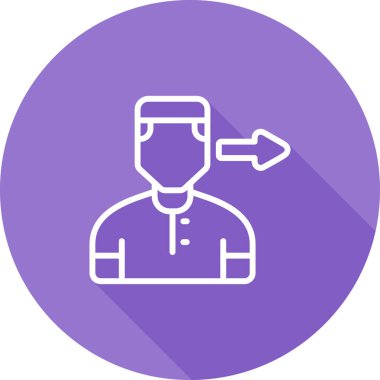 avatar. Web simgesi basit illüstrasyon