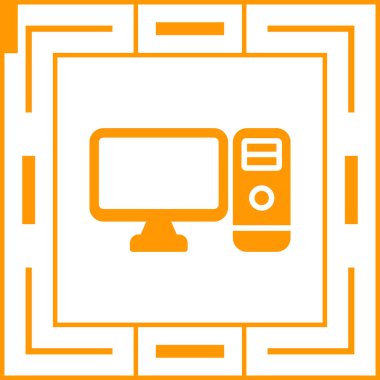 Bilgisayar web simge vektör çizim