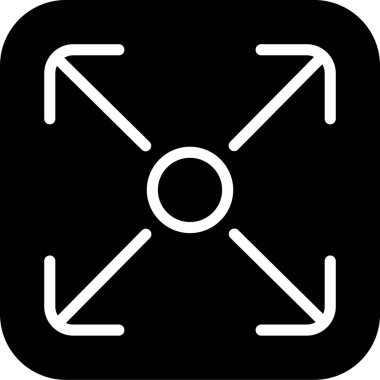 Yön ok simgesi, vektör illüstrasyonu