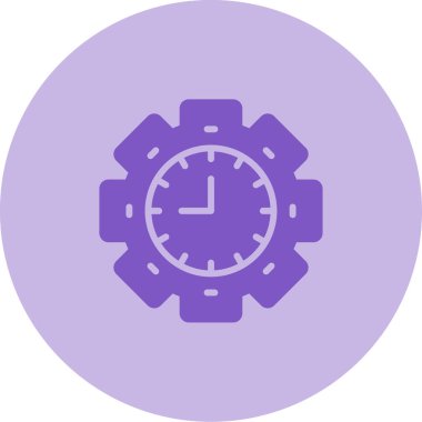 Saat simgesi, vektör illüstrasyon tasarımı