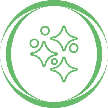 Yeşil yaprak simgesinin vektör illüstrasyonu