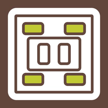 Pil simgesi. Düz tasarım stili.