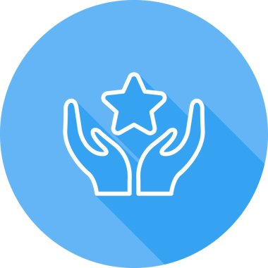 David simgesinin bir yıldızının vektör çizimi