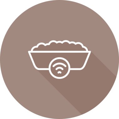 Benzersiz vektör yuvarlak simgesi