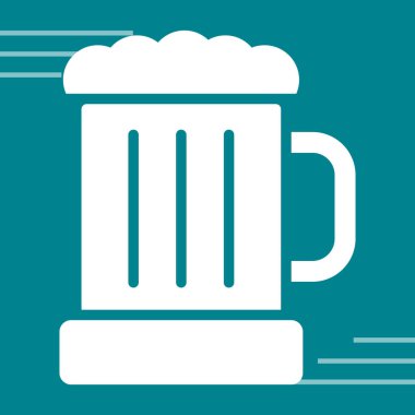 Bira ikonu renkli hat izole edildi. Premium kalite izole bira işareti modada.